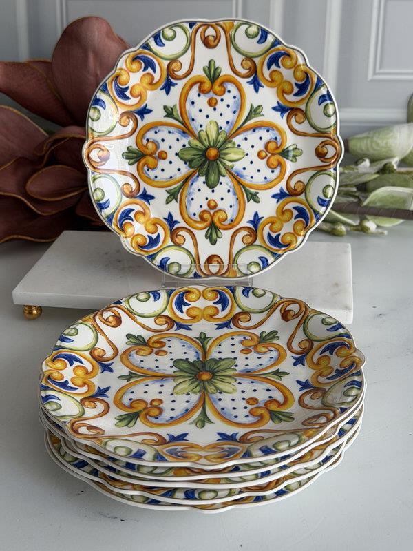 Porselen Pasta Tabak 6'Lı 19 Cm Amalfi