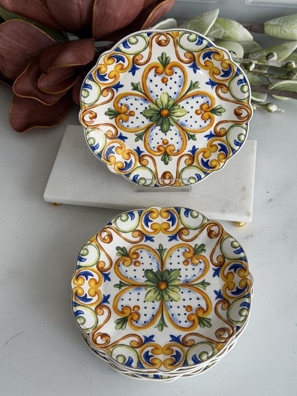 Porselen Pasta Tabak 6'Lı 19 Cm Amalfi