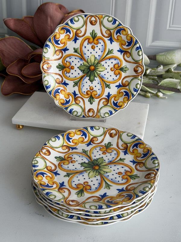 Porselen Pasta Tabak 6'Lı 19 Cm Amalfi