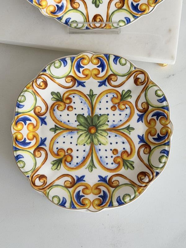 Porselen Pasta Tabak 6'Lı 19 Cm Amalfi