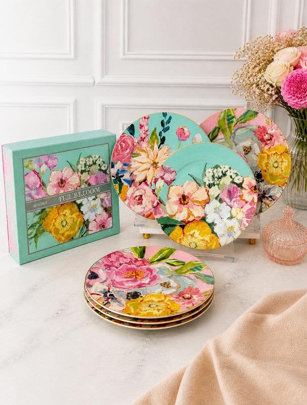Porselen Pasta Tabak 6'lı 19 Cm Full Bloom