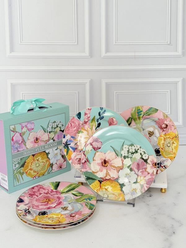 Porselen Pasta Tabak 6'lı 19 Cm Full Bloom