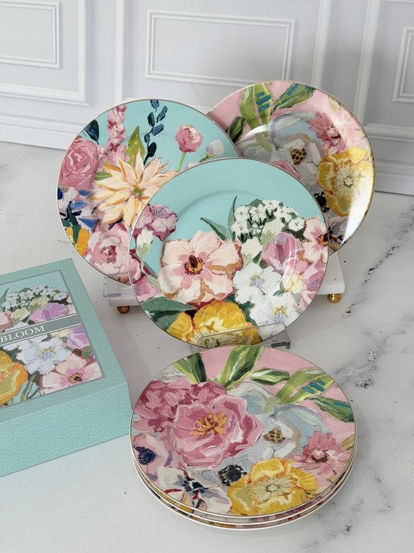 Porselen Pasta Tabak 6'lı 19 Cm Full Bloom