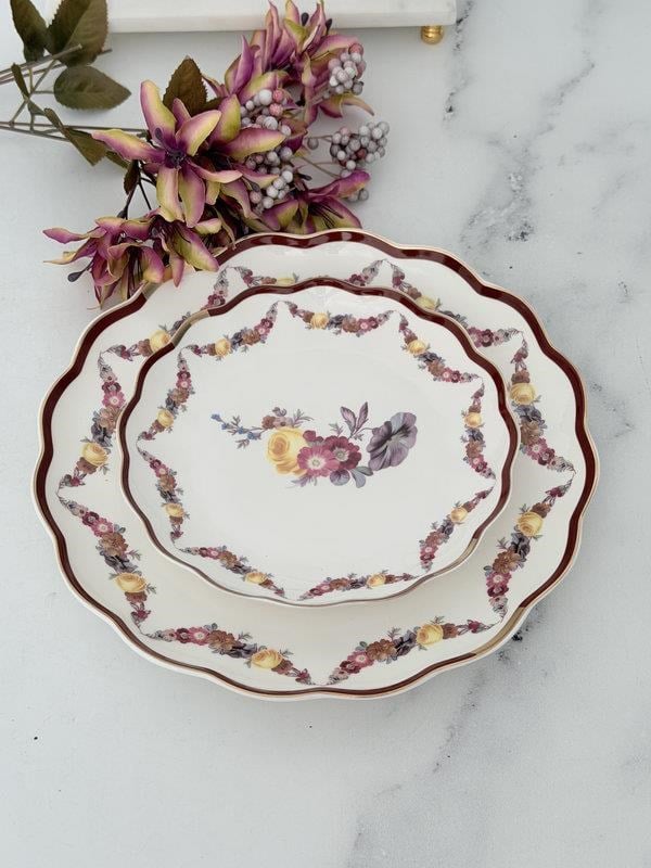 Porselen Pasta Tabak 6'lı 19 Cm Romance