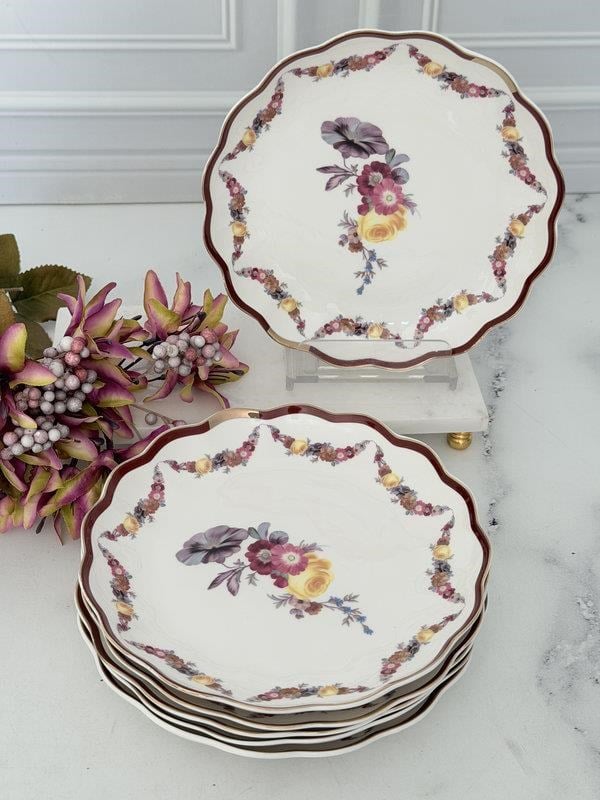Porselen Pasta Tabak 6'lı 19 Cm Romance