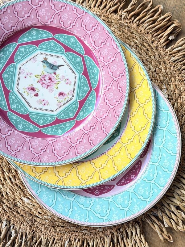 Porselen Pasta Tabak 6'lı 19cm Qush Mix