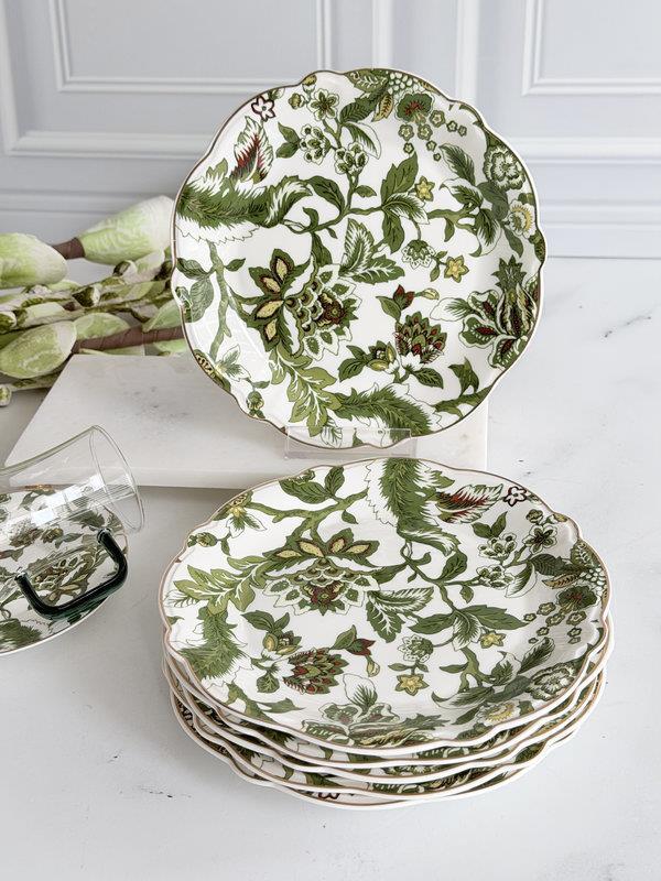 Porselen Pasta Tabak 6'Lı 19cm Willow