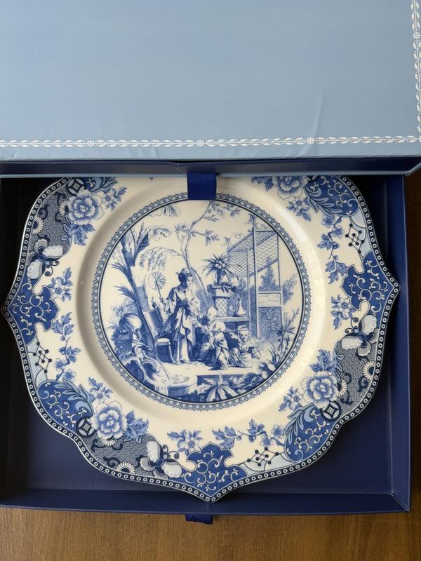 Porselen Servis Tabak 2'li 28 cm Blue Garden