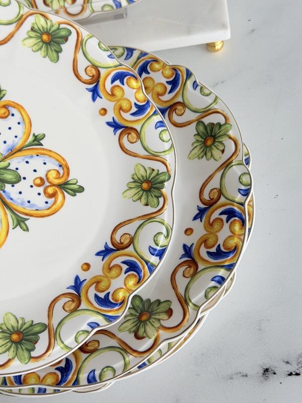 Porselen Servis Tabak 6'lı 27 Cm Amalfi