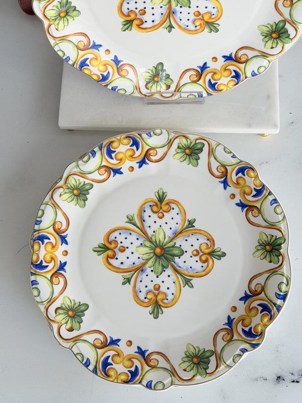 Porselen Servis Tabak 6'lı 27 Cm Amalfi
