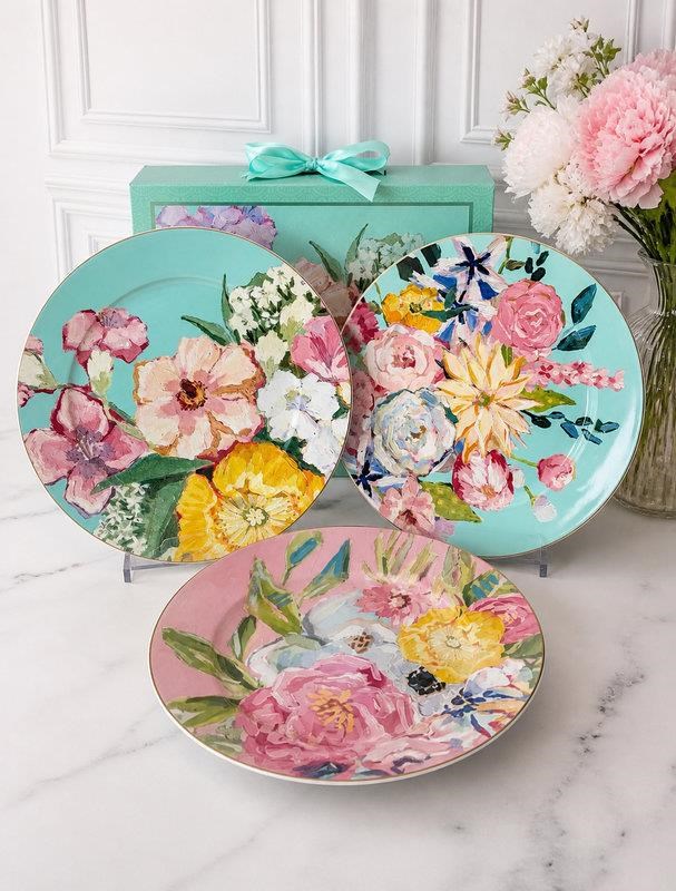 Porselen Servis Tabak 6'lı 27cm Full Bloom