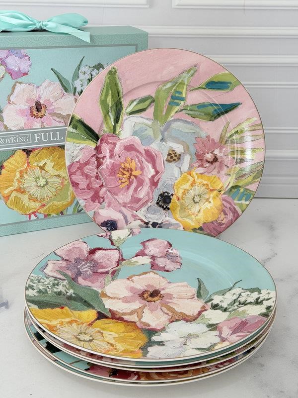 Porselen Servis Tabak 6'lı 27cm Full Bloom
