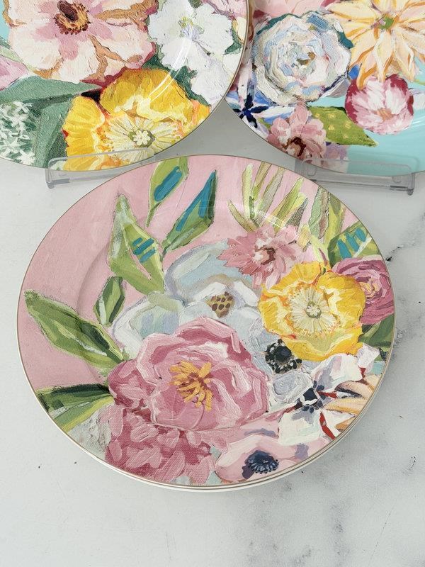 Porselen Servis Tabak 6'lı 27cm Full Bloom