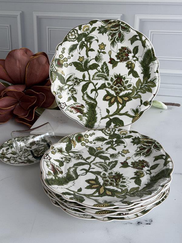 Porselen Servis Tabak 6'Lı 27cm Willow