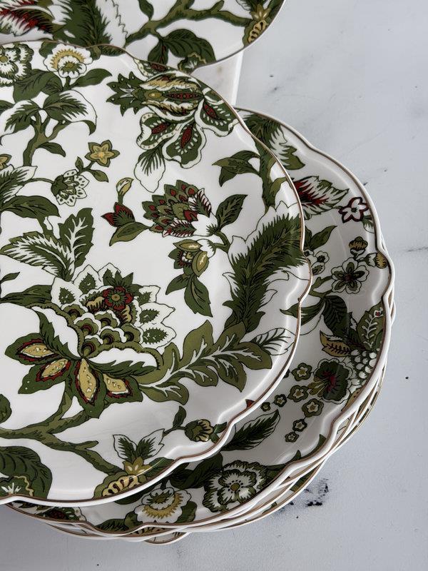 Porselen Servis Tabak 6'Lı 27cm Willow