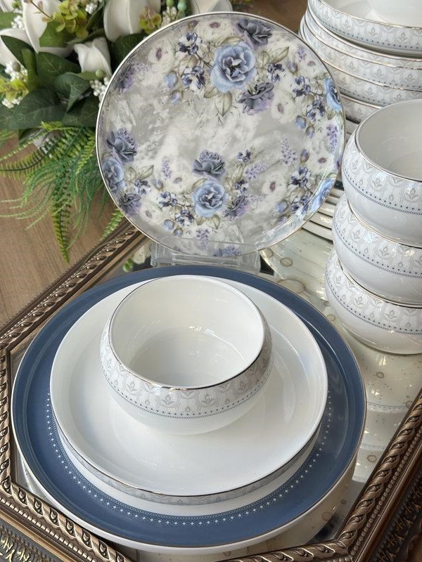 Porselen Yemek Takımı 24 Parça 6 Kişilik BlueRose