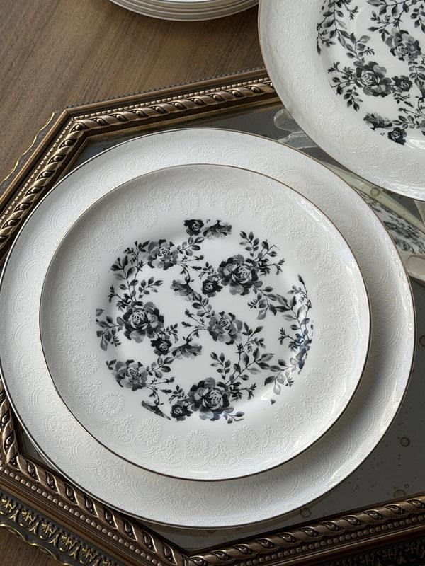 Porselen Yemek Takımı 24 Parça 6 Kişilik BlackRose