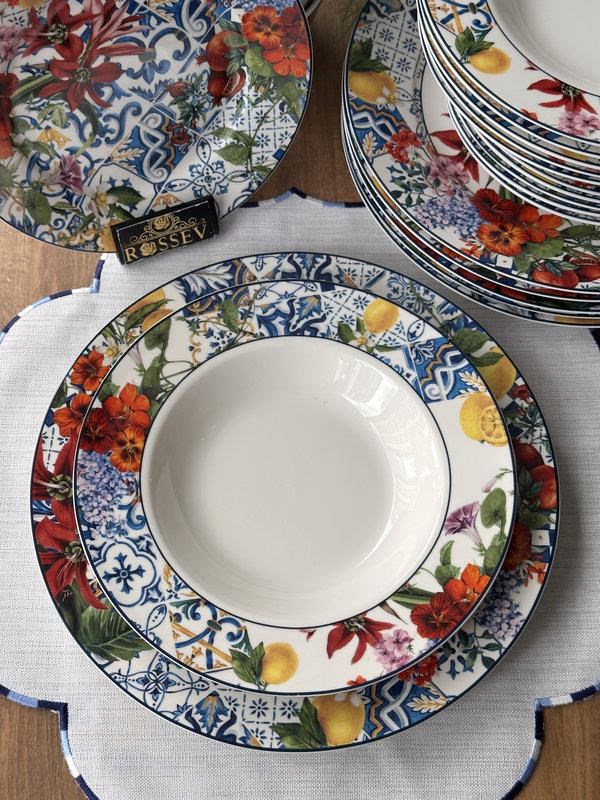 Porselen Yemek Takımı 24 Parça 6 Kişilik İtaly Garden