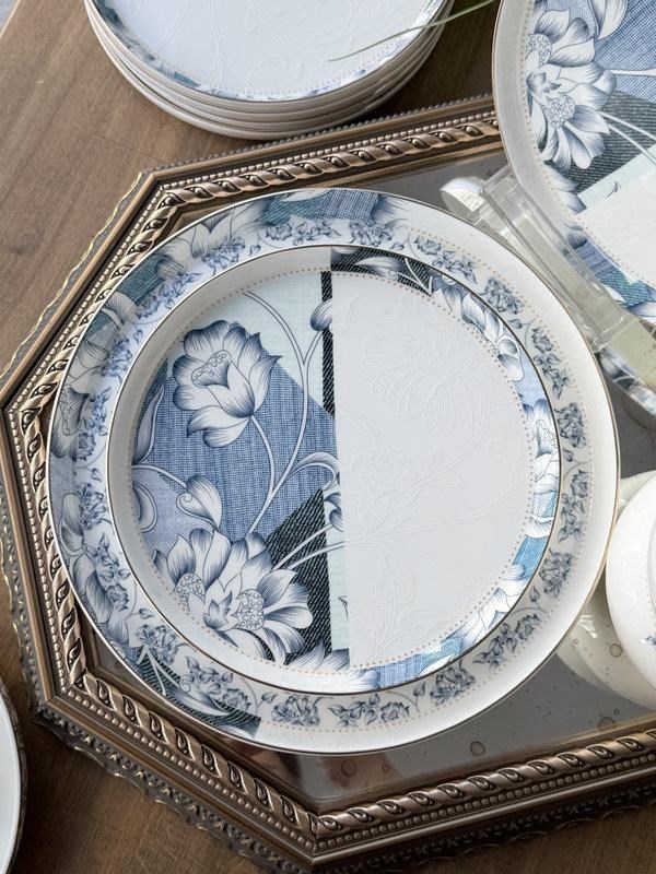 Porselen Yemek Takımı 24 Parça 6 Kişilik Celeste