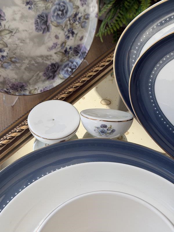 Porselen Yemek Takımı 29 Parça 6 Kişilik Blue Rose