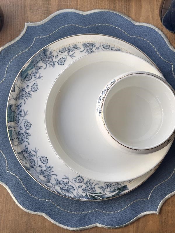 Porselen Yemek Takımı 53 Parça 6 Kişilik Celeste