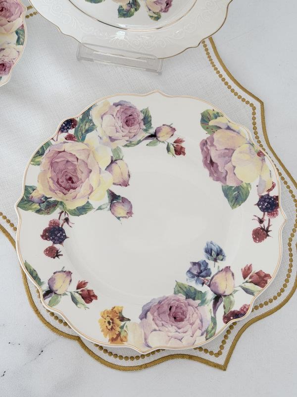 Porselen Yemek Takımı 6 Kişilik 24 Parça Rose