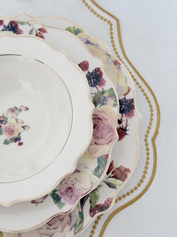 Porselen Yemek Takımı 6 Kişilik 24 Parça Rose