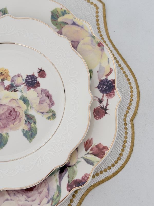 Porselen Yemek Takımı 6 Kişilik 24 Parça Rose