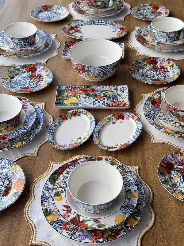 Porselen Yemek Takımı 6 Kişilik 36 Parça İtaly Garden