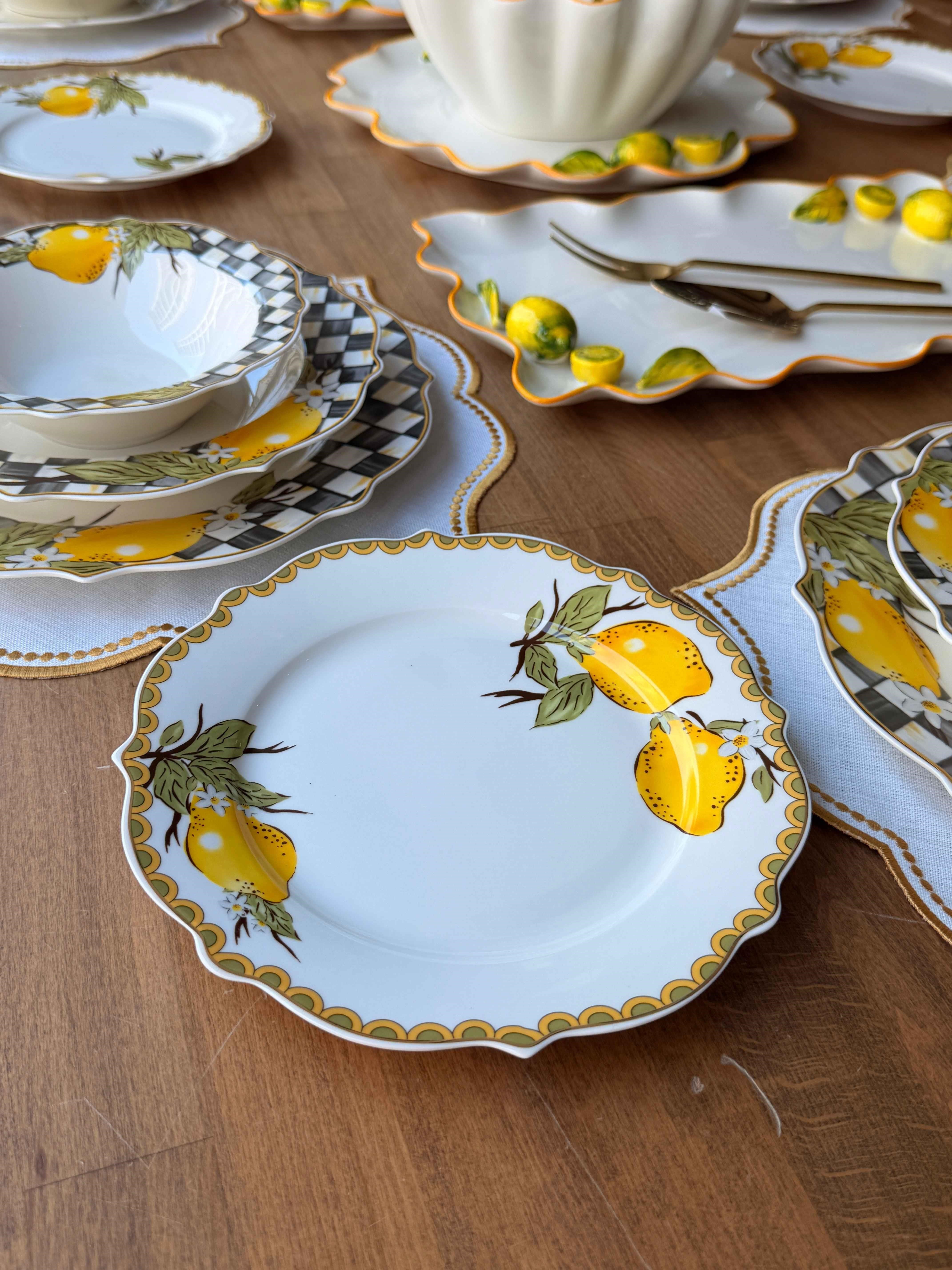 Porselen Yemek Takımı 6 Kişilik 39 Parça Amarillo 