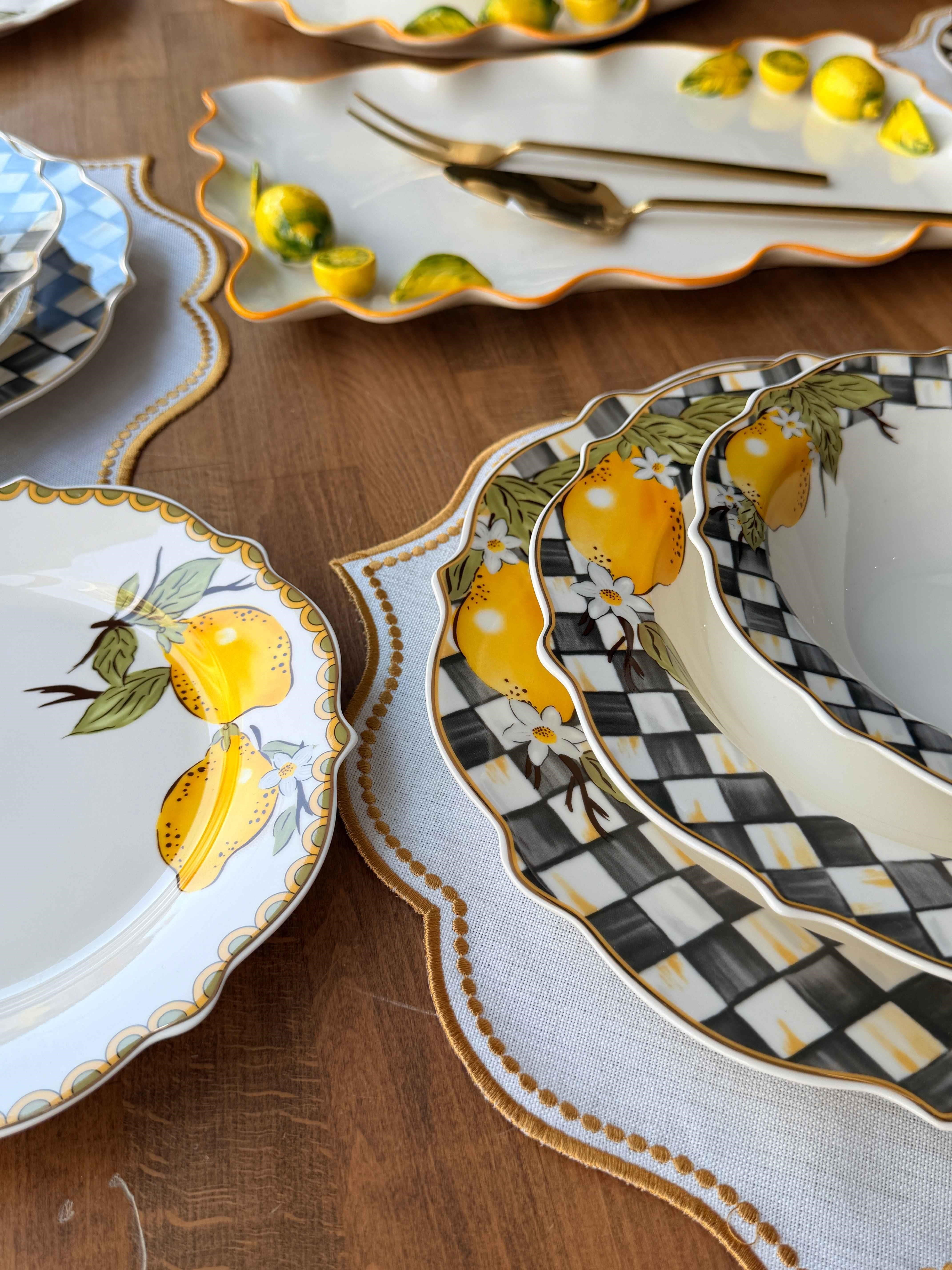 Porselen Yemek Takımı 6 Kişilik 39 Parça Amarillo 