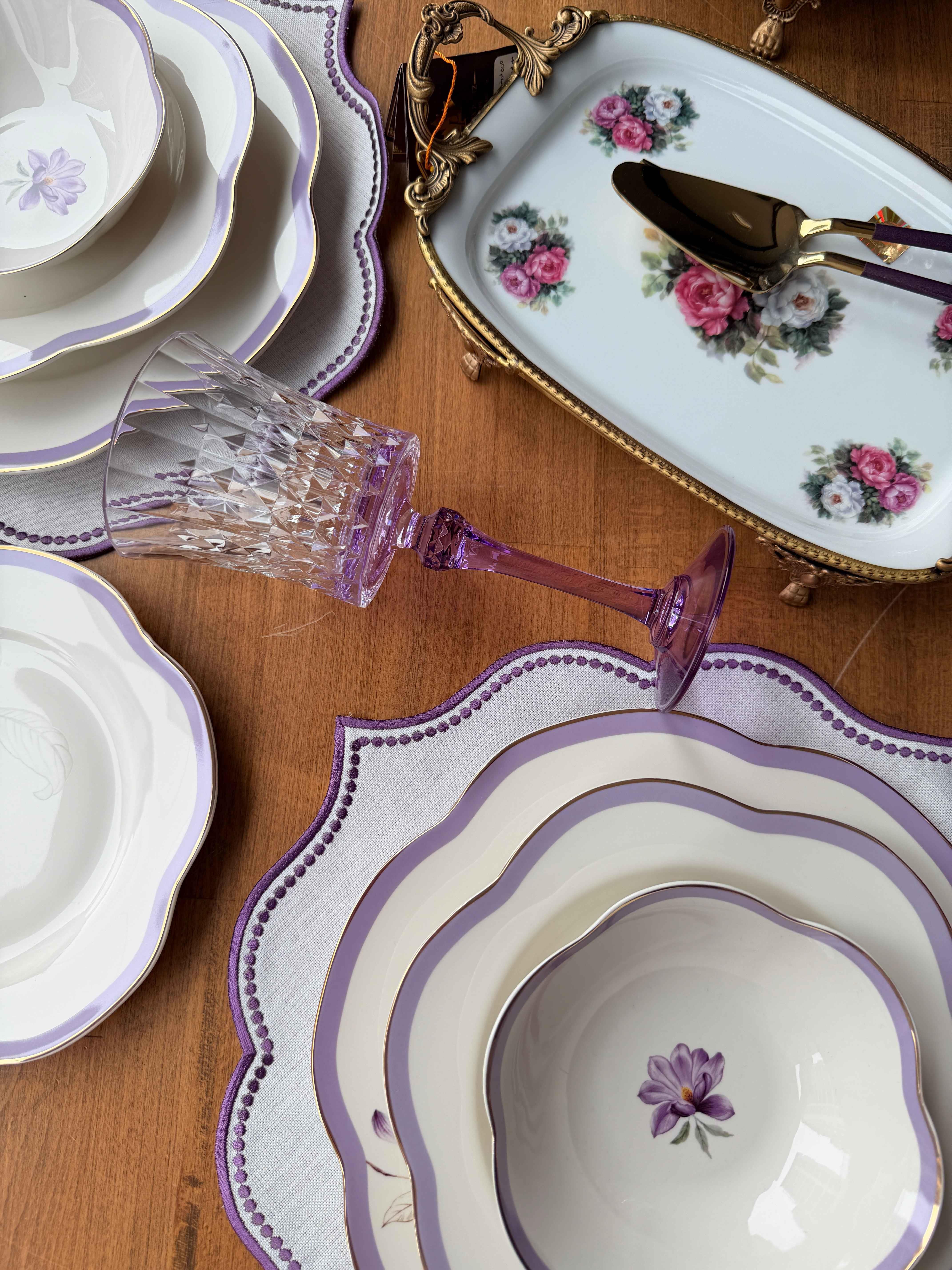 Porselen Yemek Takımı 6 Kişilik 44 Parça Alessa Antique