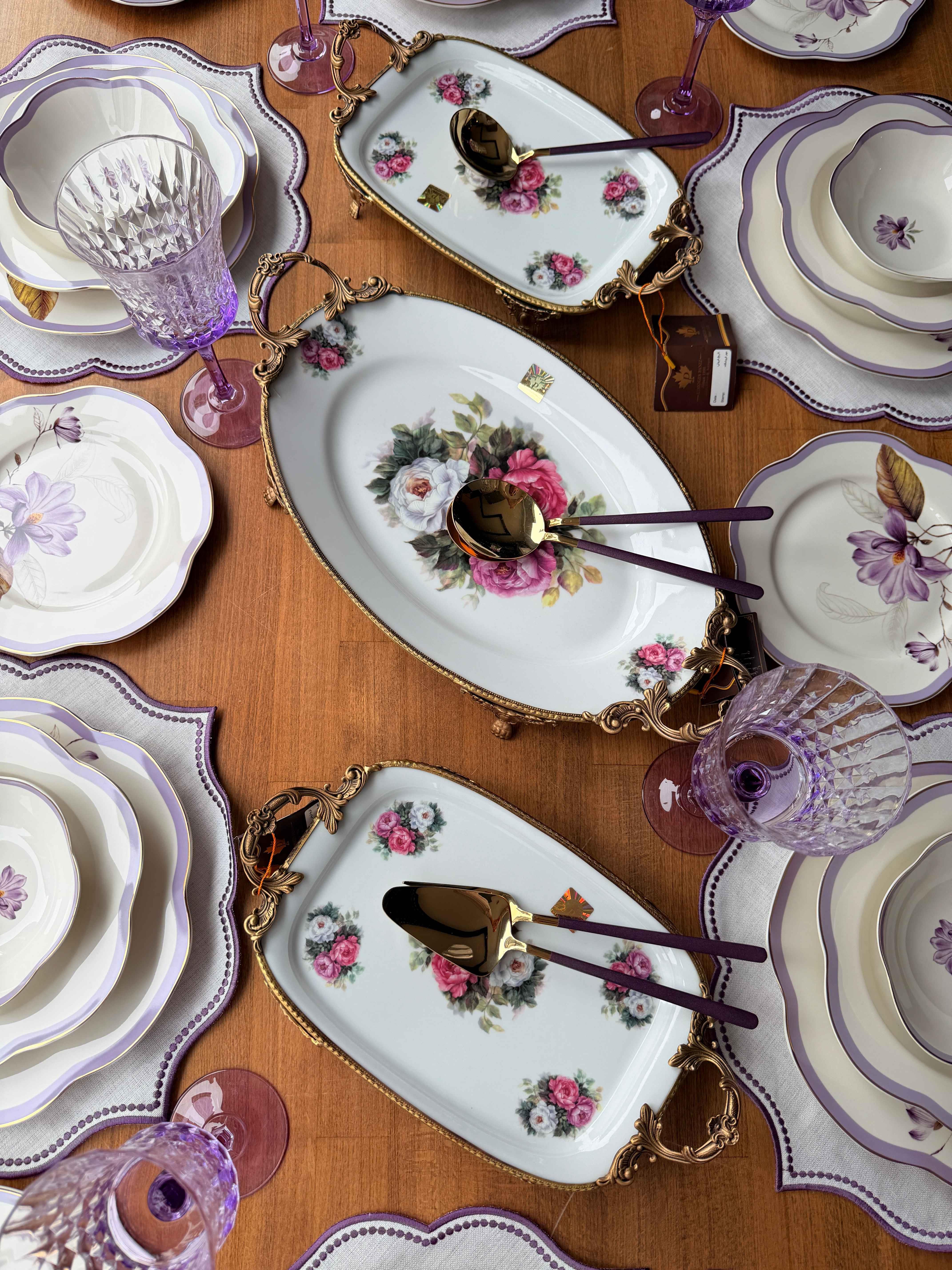 Porselen Yemek Takımı 6 Kişilik 44 Parça Alessa Antique