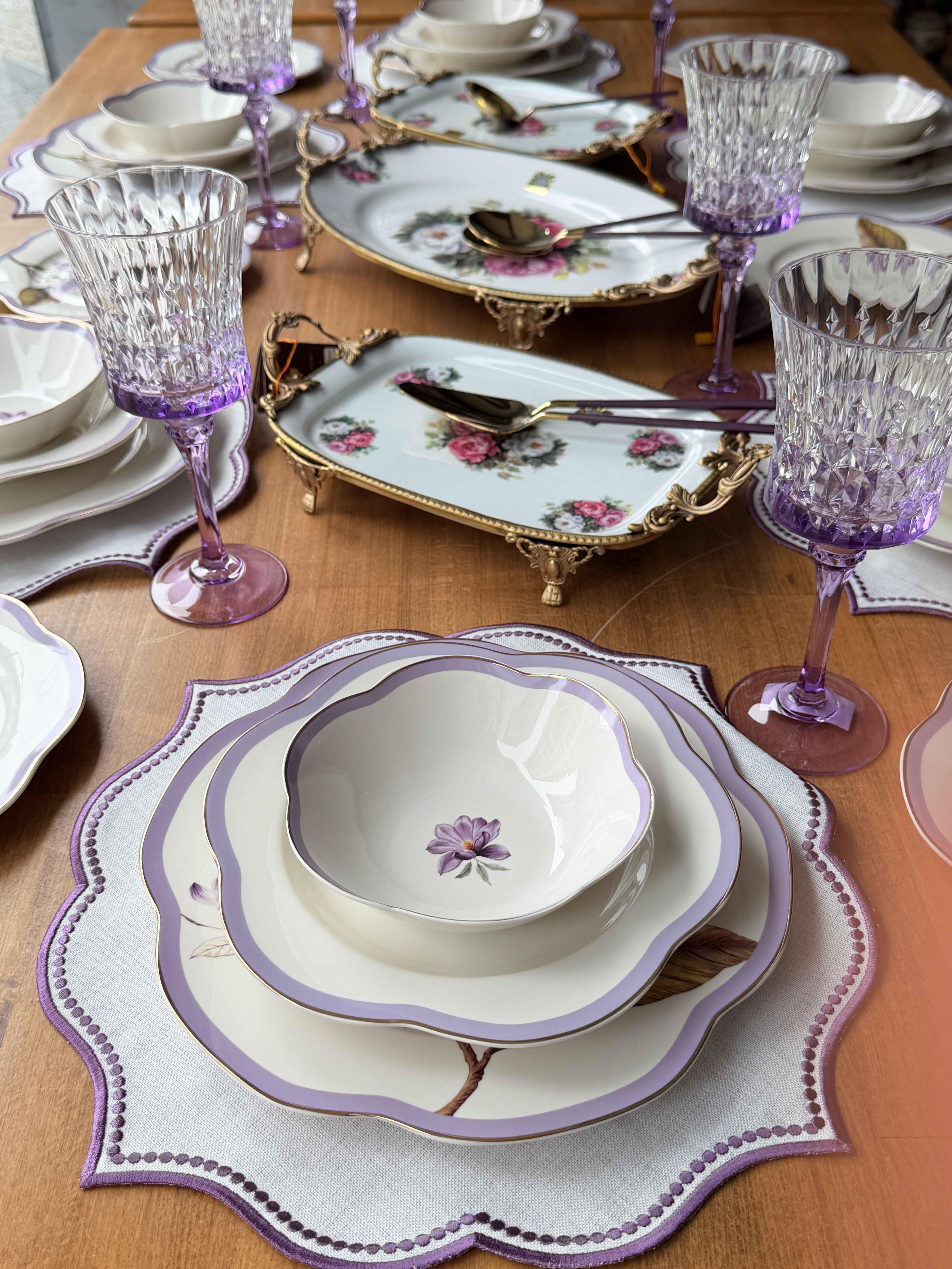 Porselen Yemek Takımı 6 Kişilik 44 Parça Alessa Antique