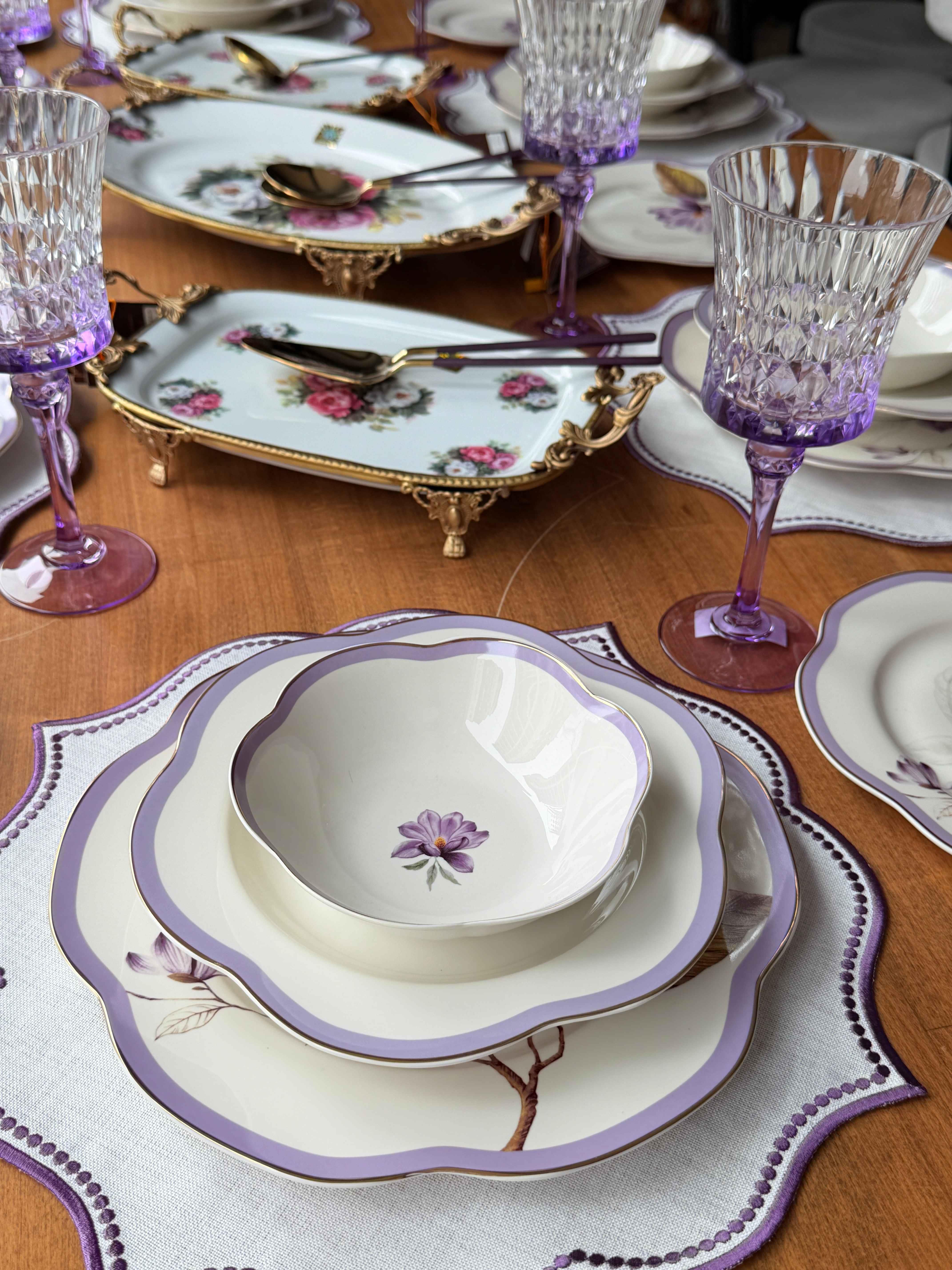 Porselen Yemek Takımı 6 Kişilik 44 Parça Alessa Antique