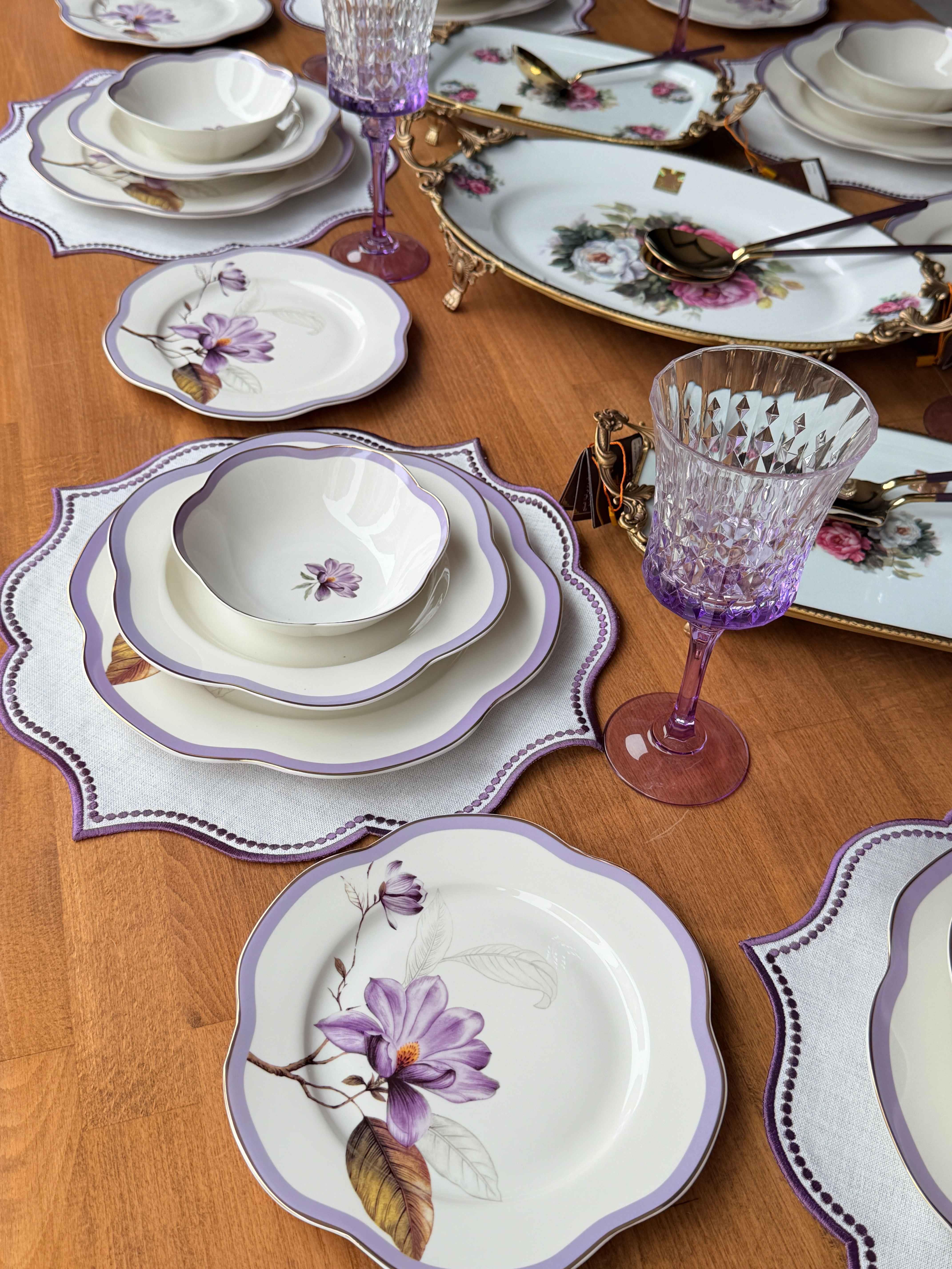 Porselen Yemek Takımı 6 Kişilik 44 Parça Alessa Antique