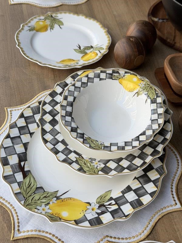 Porselen Yemek Takımı 6 Kişilik 46 Parça Amarillo Akasya