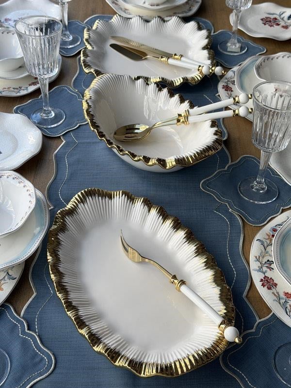 Porselen Yemek Takımı 6 Kişilik 51 Parça Breeze