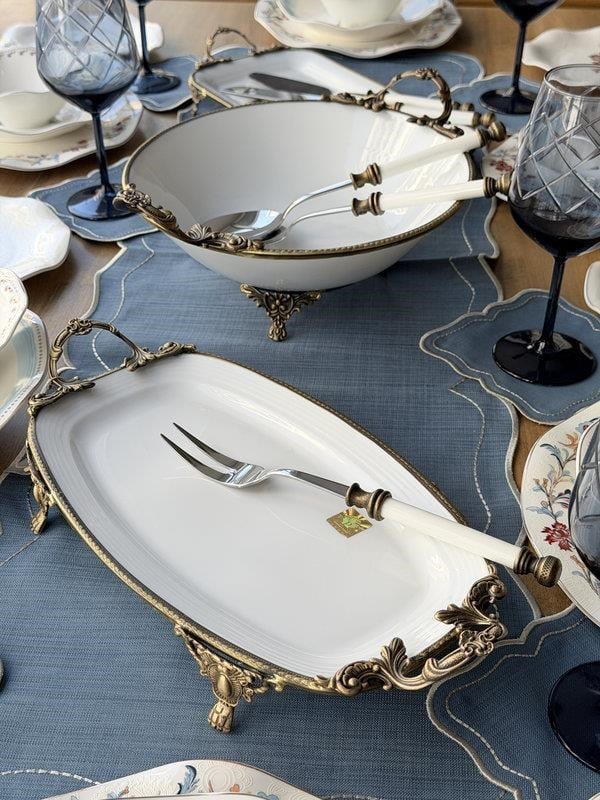 Porselen Yemek Takımı 6 Kişilik 51 Parça Palace Breeze