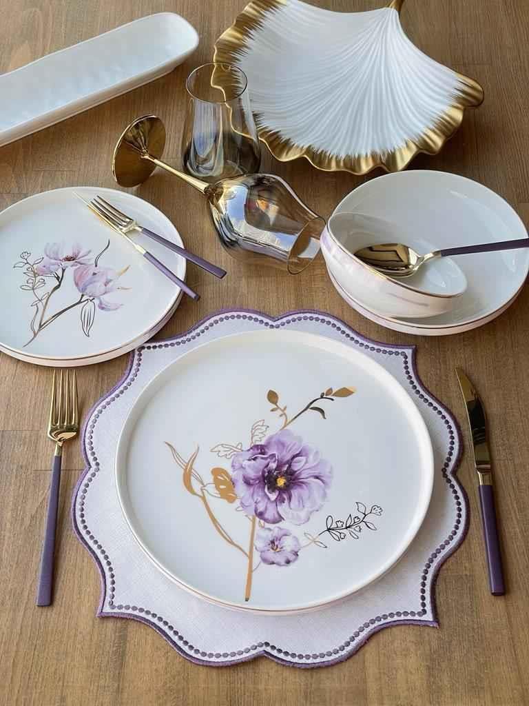 Pure Bone Modern Violet 48 Parça 12 Kişilik