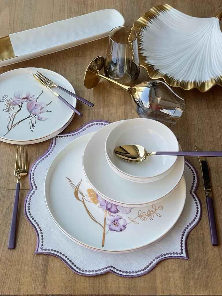 Pure Bone Modern Violet 48 Parça 12 Kişilik