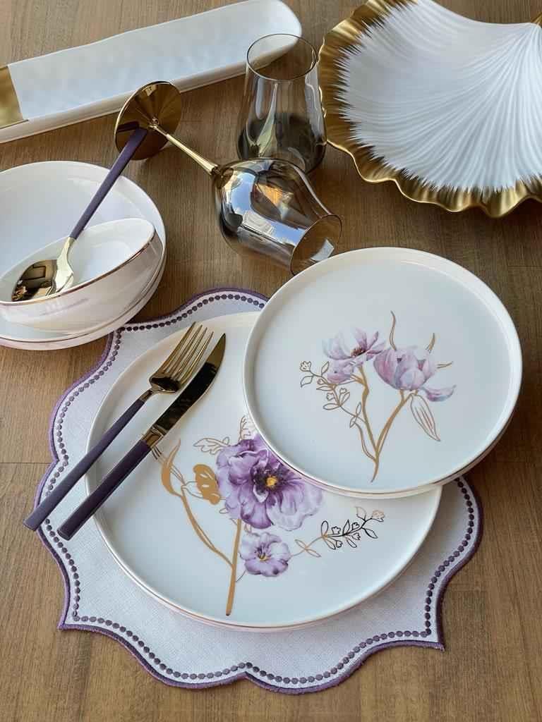 Pure Bone Modern Violet 48 Parça 12 Kişilik