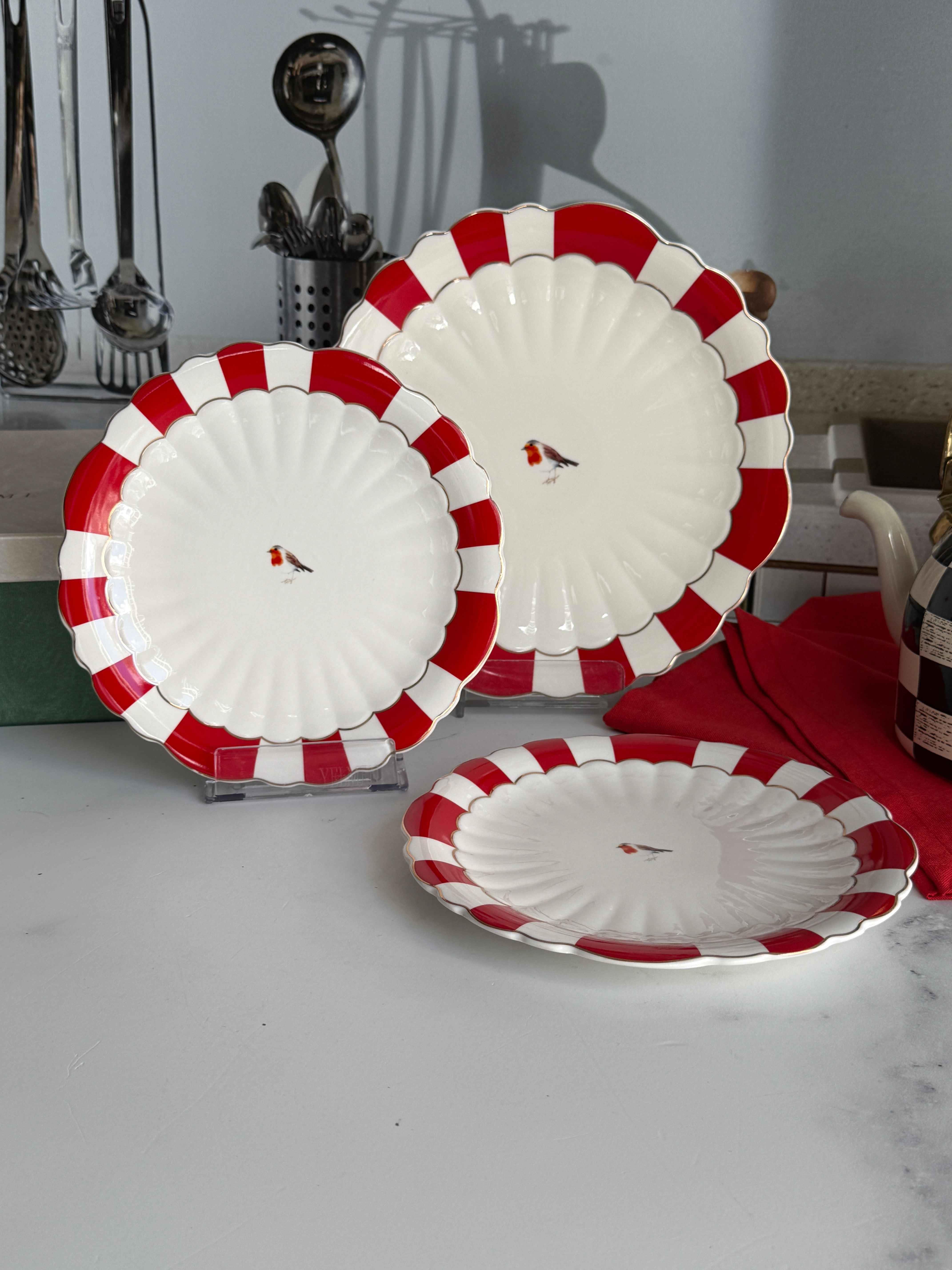 Red Pink Pasta Tabak 7'li