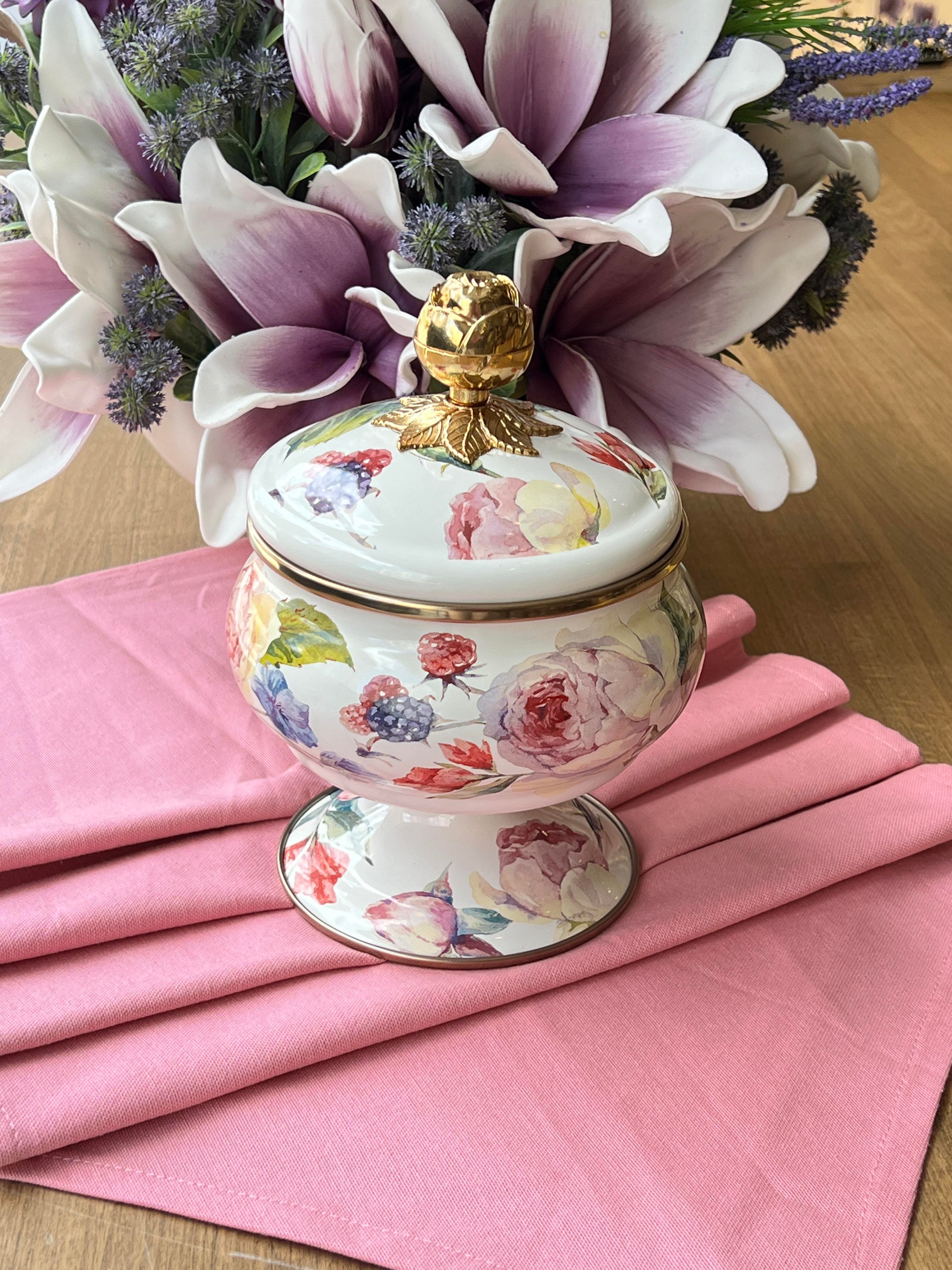 Rose Emaye Mutfak Seti 5 Parça