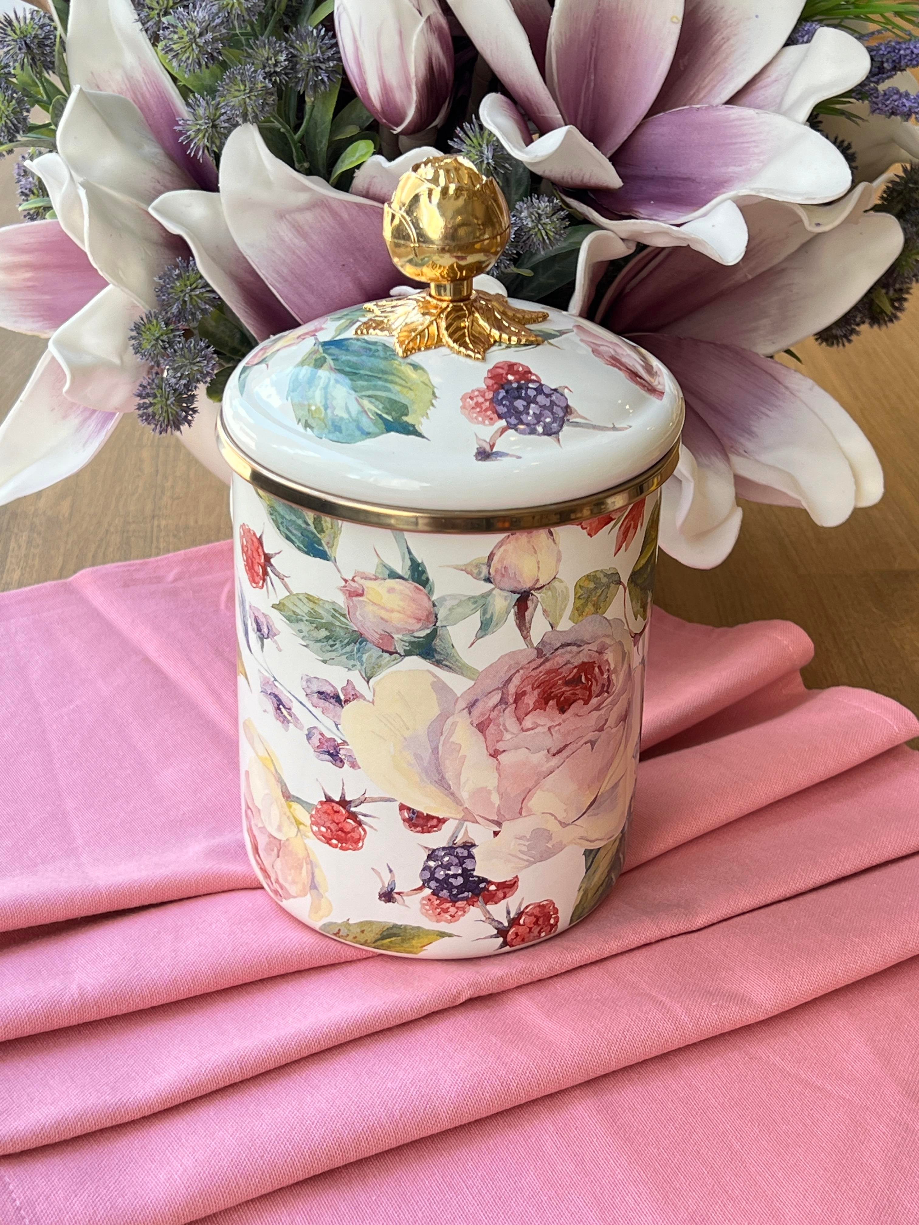 Rose Emaye Mutfak Seti 5 Parça