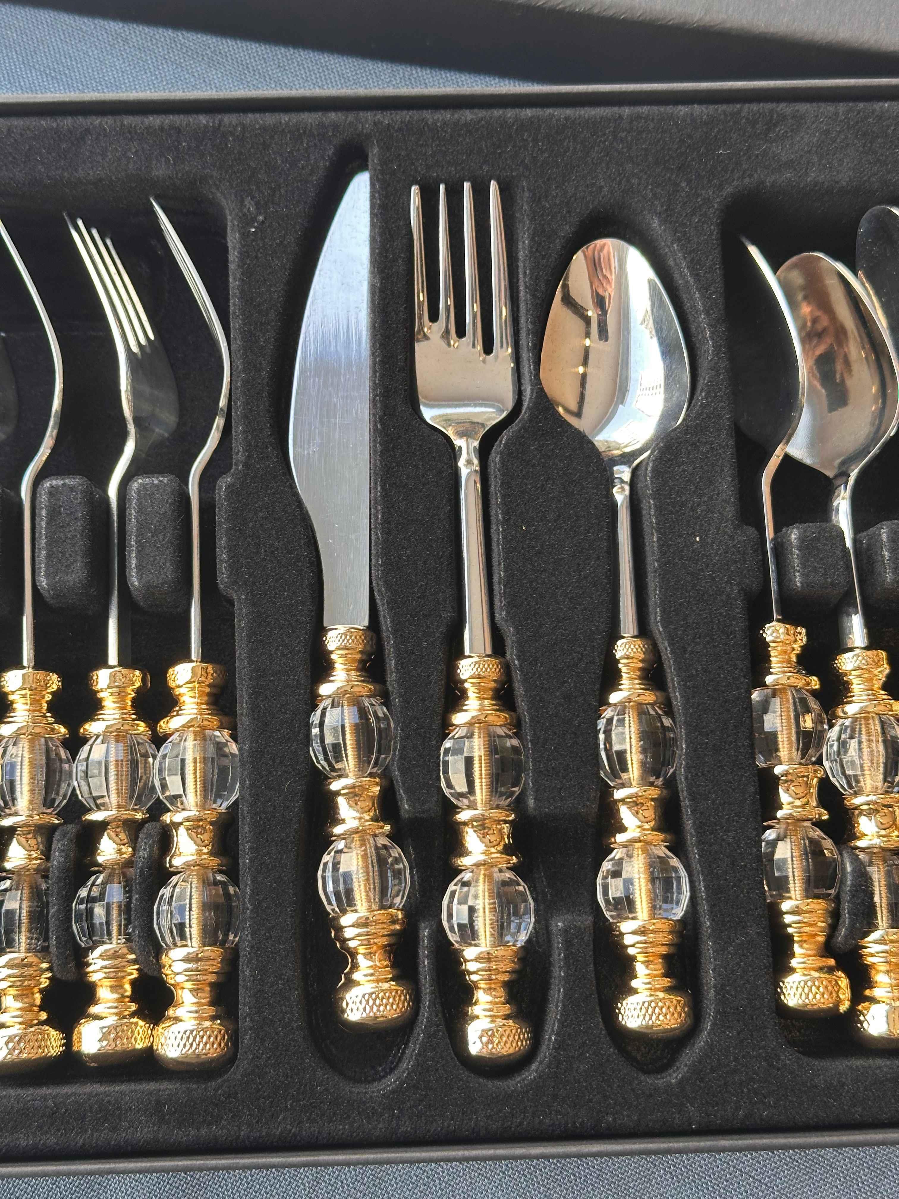 Rustik Gold Çatal Kaşık Bıçak Takımı 18 Parça