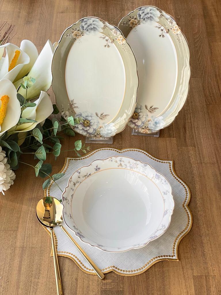 Servis Seti Dorati 3 Parça