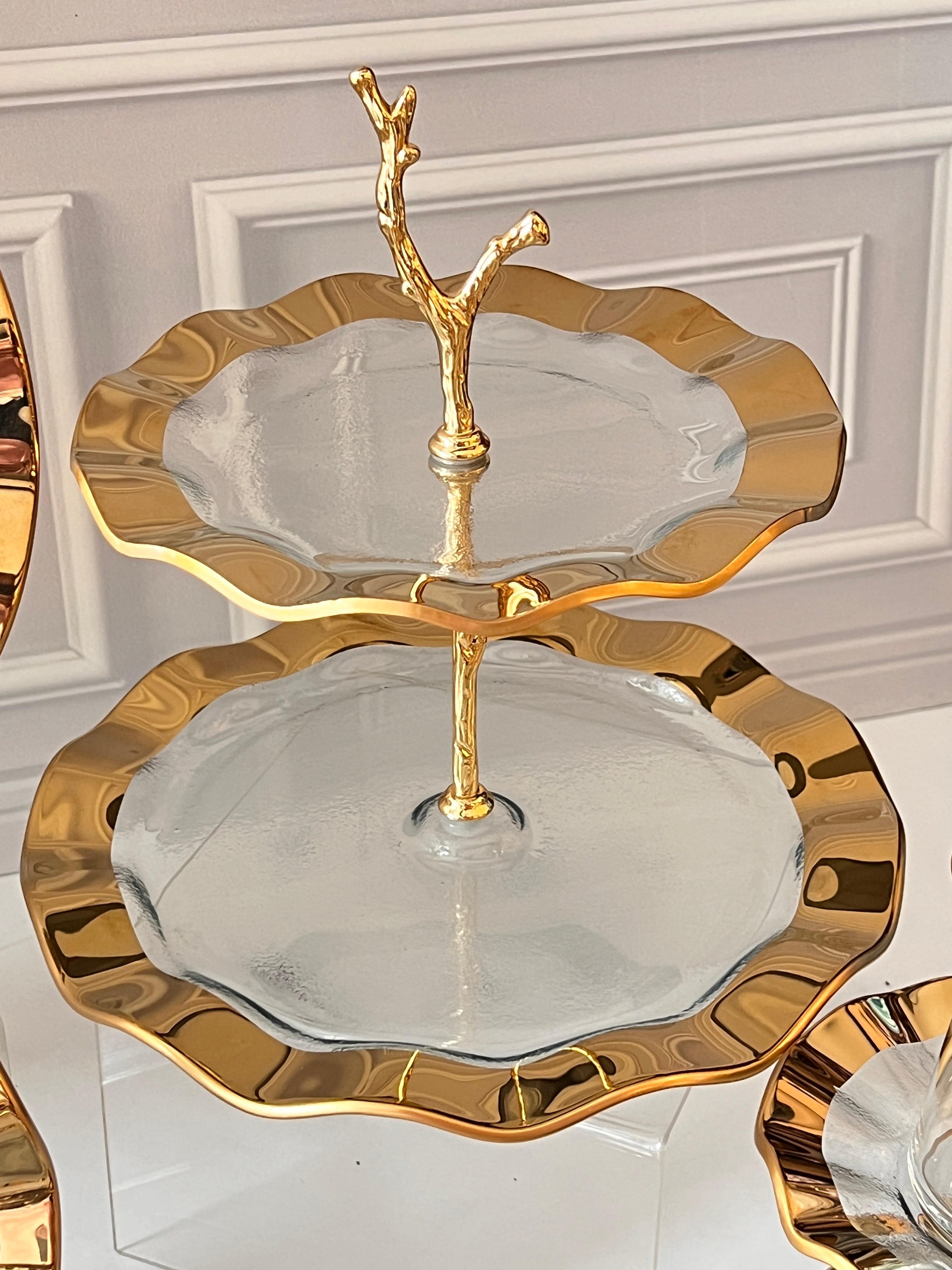 Spoliare Gold 28 Parça Cam Çay Seti