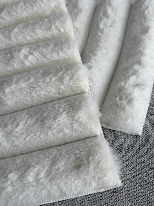 Tavşan Tüyü Krem Klozet Takımı Banyo Paspası Kaymaz TPR Taban Yıkanabilir 2'li Set 40x60-60x100