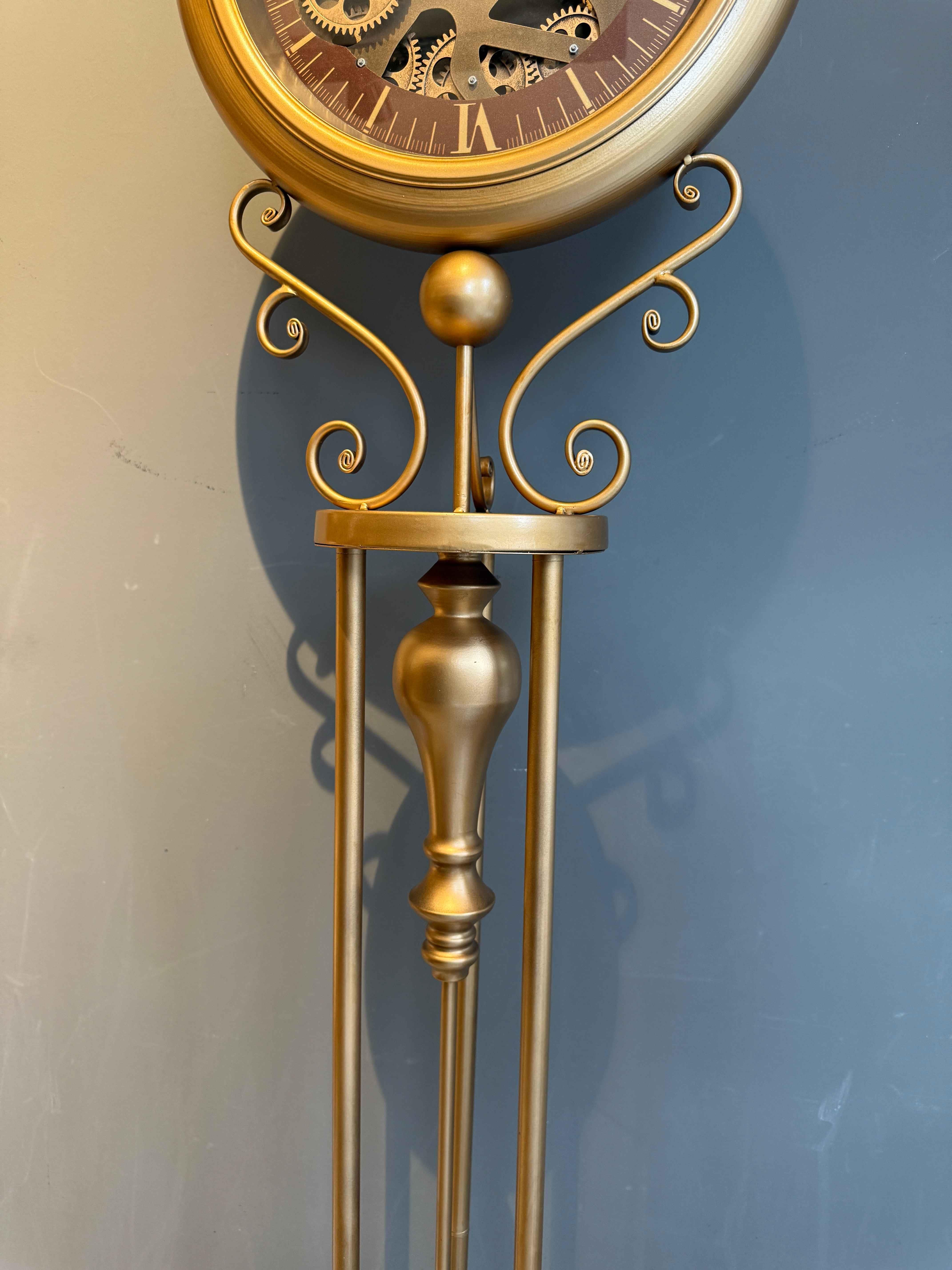 Tempora Gold Çarklı Tripod Ayaklı Dekoratif Saat